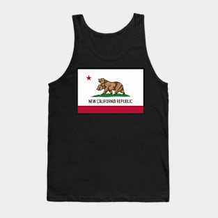 New California Republic Flag Two Headed Bear Tank Top